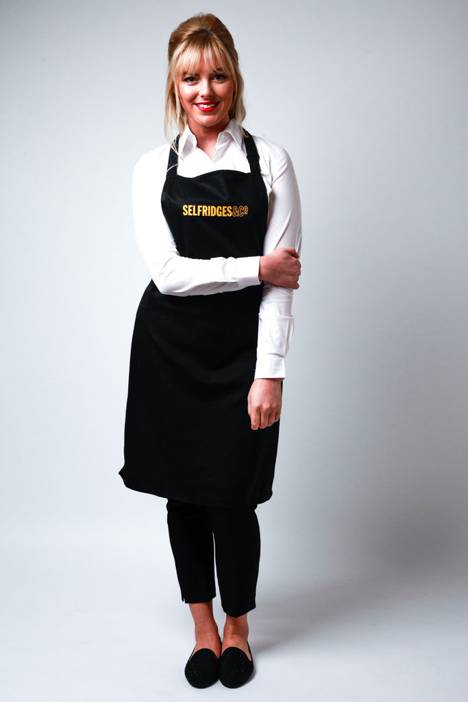 apron with logo printed